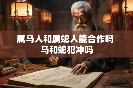 属马人和属蛇人能合作吗 马和蛇犯冲吗