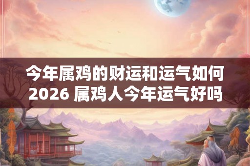 今年属鸡的财运和运气如何2026 属鸡人今年运气好吗
