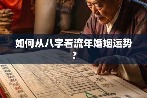 如何从八字看流年婚姻运势？