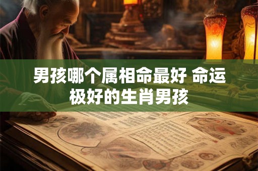男孩哪个属相命最好 命运极好的生肖男孩