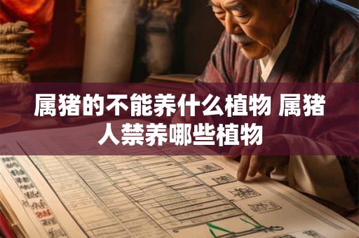 属猪的不能养什么植物 属猪人禁养哪些植物