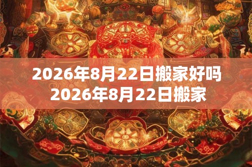 2026年8月22日搬家好吗 2026年8月22日搬家