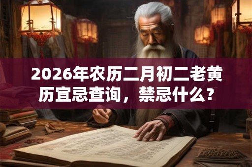 2026年农历二月初二老黄历宜忌查询，禁忌什么？