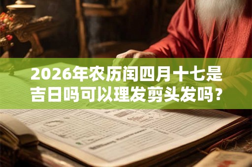 2026年农历闰四月十七是吉日吗可以理发剪头发吗？