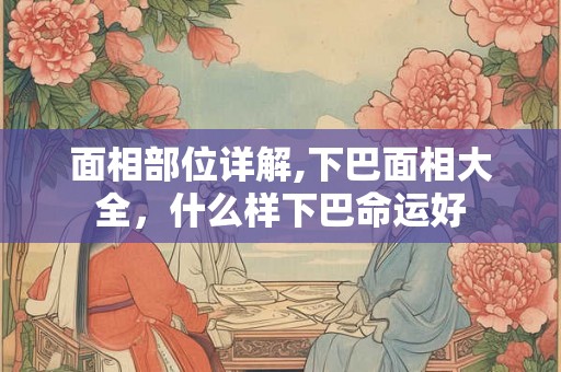 面相部位详解,下巴面相大全，什么样下巴命运好