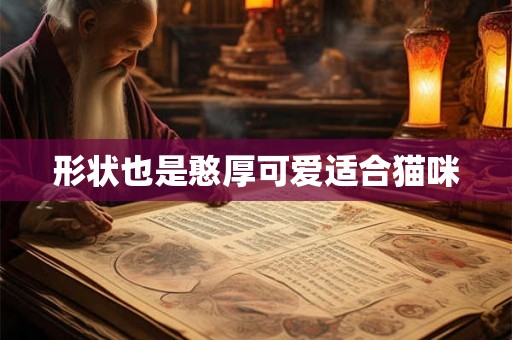 形状也是憨厚可爱适合猫咪