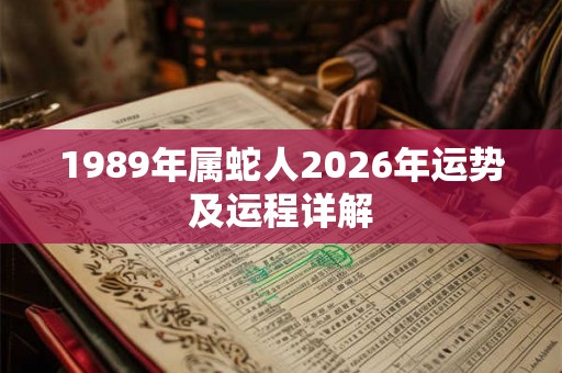 1989年属蛇人2026年运势及运程详解 1989年属蛇人2026年运势及运程详解