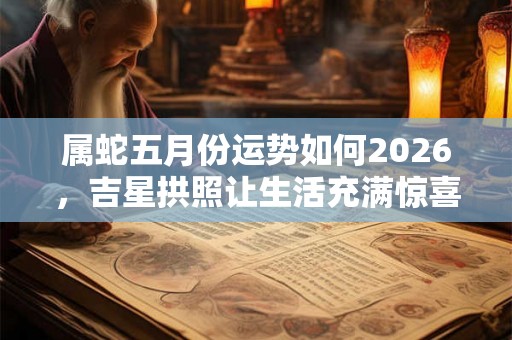 属蛇五月份运势如何2026,吉星拱照让生活充满惊喜 属蛇五月份运势如何2026,吉星拱照让生活充满惊喜
