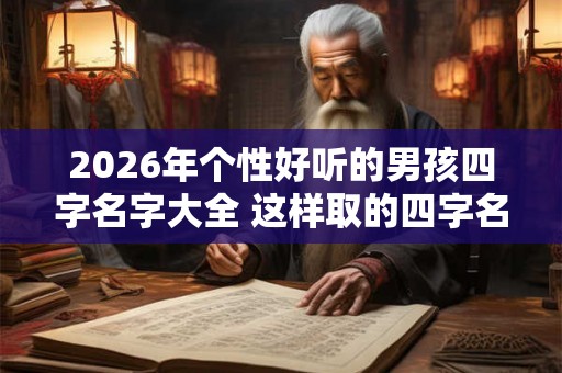 2026年个性好听的男孩四字名字大全 这样取的四字名字最好听