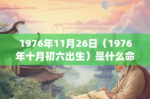 1976年11月26日（1976年十月初六出生）是什么命_命运如何