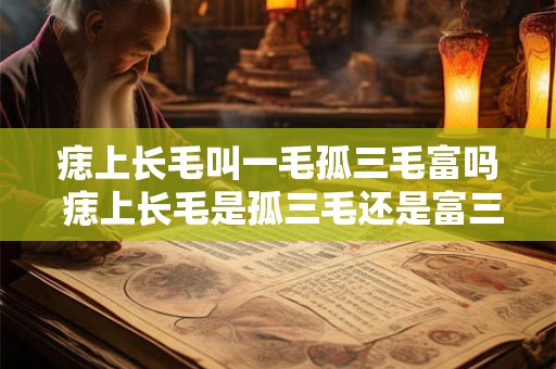 痣上长毛叫一毛孤三毛富吗 痣上长毛是孤三毛还是富三毛