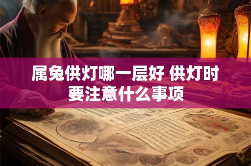 属兔供灯哪一层好 供灯时要注意什么事项