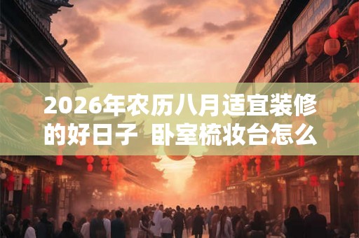 2026年农历八月适宜装修的好日子  卧室梳妆台怎么摆