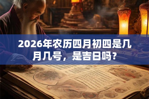 2026年农历四月初四是几月几号,是吉日吗? 2026年农历四月初四是几月几号,是吉日吗?