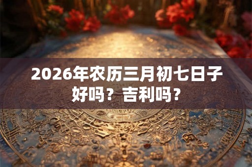 2026年农历三月初七日子好吗？吉利吗？