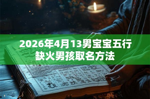 2026年4月13男宝宝五行缺火男孩取名方法