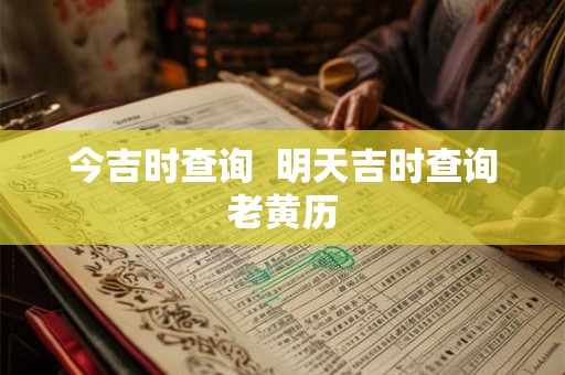 今吉时查询  明天吉时查询老黄历