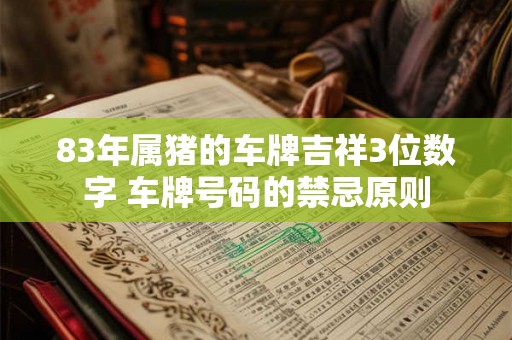 83年属猪的车牌吉祥3位数字 车牌号码的禁忌原则
