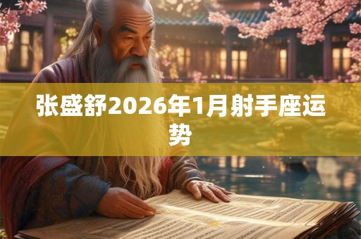 张盛舒2026年1月射手座运势