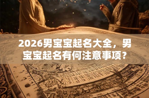 2026男宝宝起名大全,男宝宝起名有何注意事项? 2026男宝宝起名大全,男宝宝起名有何注意事项?