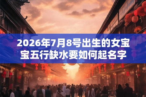 2026年7月8号出生的女宝宝五行缺水要如何起名字