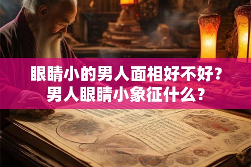 眼睛小的男人面相好不好？男人眼睛小象征什么？