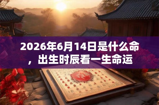 2026年6月14日是什么命，出生时辰看一生命运