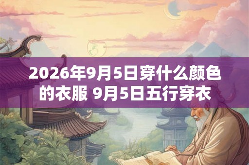 2026年9月5日穿什么颜色的衣服 9月5日五行穿衣