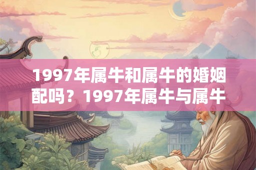 1997年属牛和属牛的婚姻配吗？1997年属牛与属牛的婚配怎样