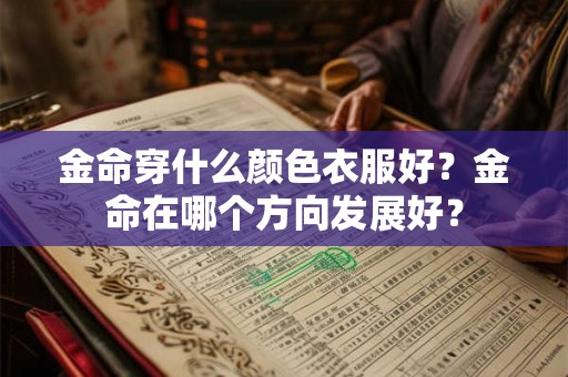 金命穿什么颜色衣服好？金命在哪个方向发展好？