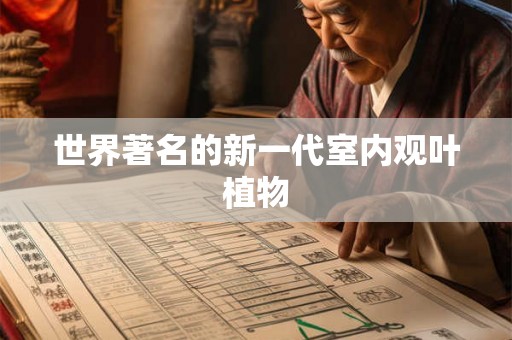 世界著名的新一代室内观叶植物