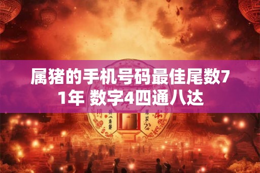 属猪的手机号码最佳尾数71年 数字4四通八达