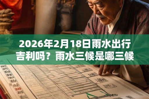 2026年2月18日雨水出行吉利吗?雨水三候是哪三候? 2026年2月18日雨水出行吉利吗?雨水三候是哪三候?