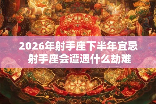 2026年射手座下半年宜忌 射手座会遭遇什么劫难