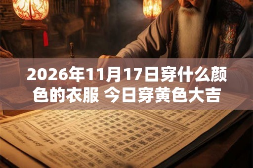 2026年11月17日穿什么颜色的衣服 今日穿黄色大吉