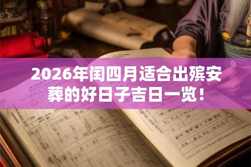 2026年闰四月适合出殡安葬的好日子吉日一览！