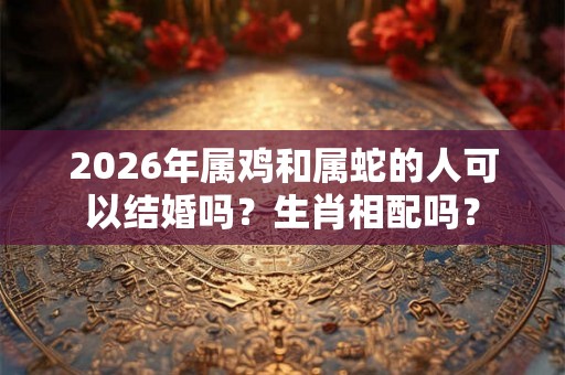 2026年属鸡和属蛇的人可以结婚吗？生肖相配吗？