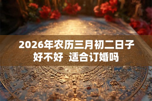 2026年农历三月初二日子好不好 适合订婚吗 2026年农历三月初二日子好不好 适合订婚吗