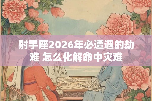 射手座2026年必遭遇的劫难 怎么化解命中灾难