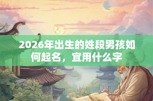 2026年出生的姓段男孩如何起名，宜用什么字