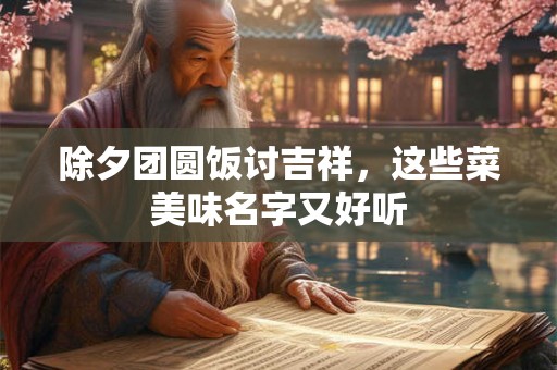 除夕团圆饭讨吉祥，这些菜美味名字又好听