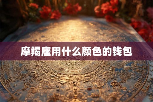 摩羯座用什么颜色的钱包 摩羯座用什么颜色的钱包
