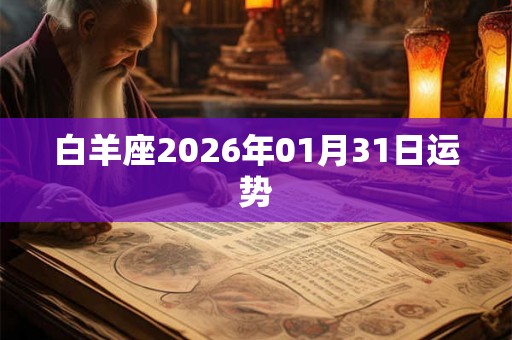 白羊座2026年01月31日运势 白羊座2026年01月31日运势