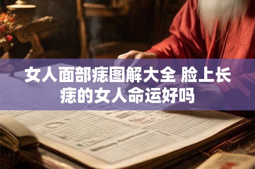 女人面部痣图解大全 脸上长痣的女人命运好吗