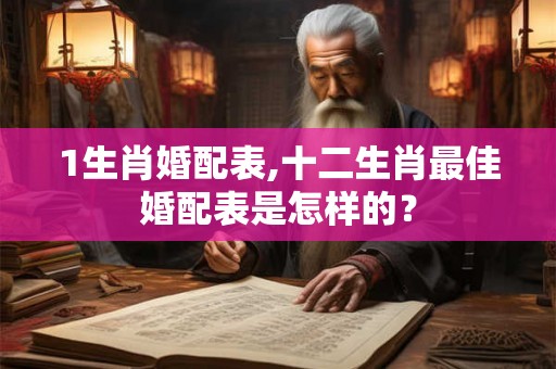 1生肖婚配表,十二生肖最佳婚配表是怎样的？