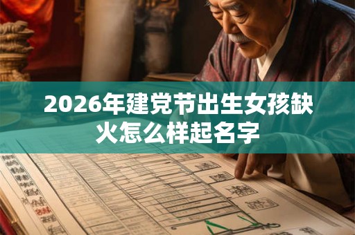 2026年建党节出生女孩缺火怎么样起名字