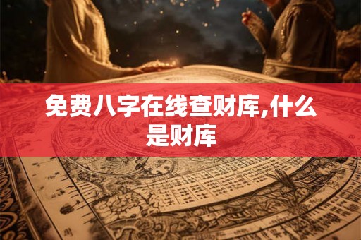 免费八字在线查财库,什么是财库