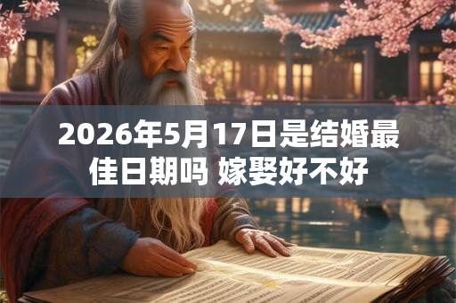2026年5月17日是结婚最佳日期吗 嫁娶好不好