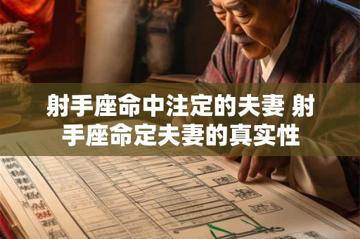 射手座命中注定的夫妻 射手座命定夫妻的真实性