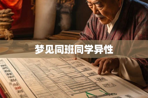 梦见同班同学异性